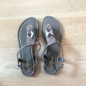 Cole Haan Grey Animal Print Sandal
